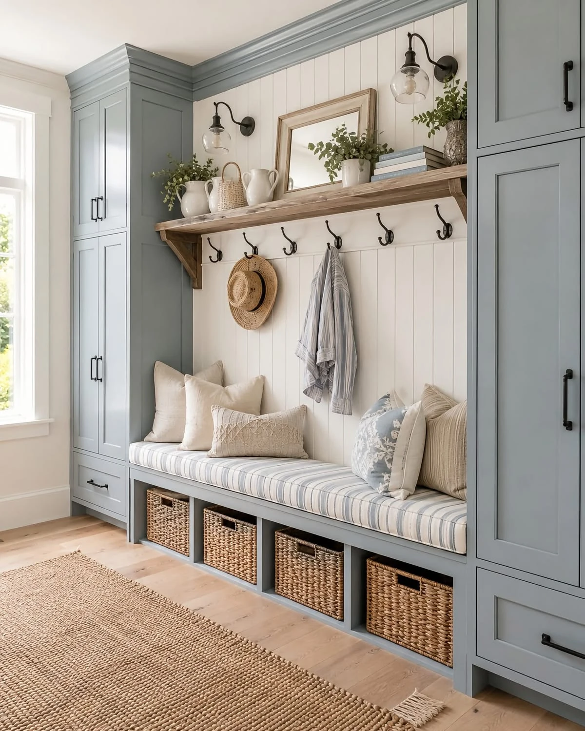 apartment entryway with locker